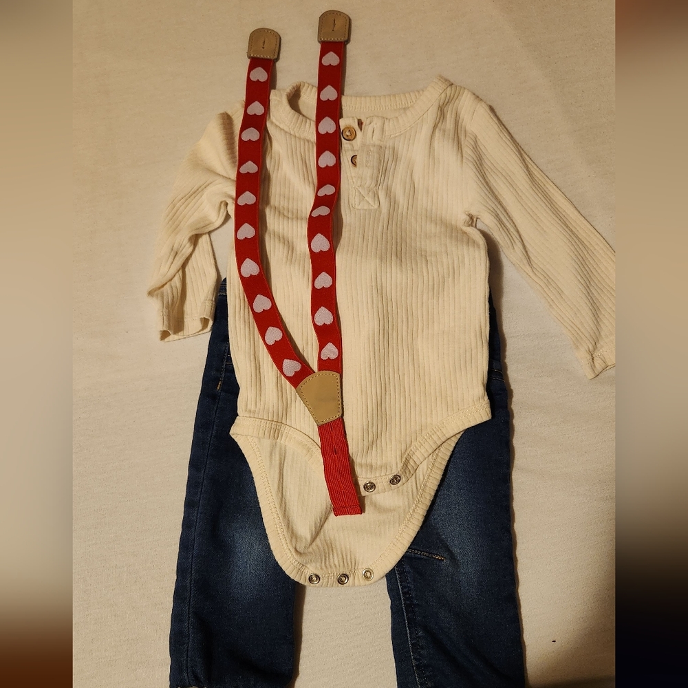 Valentine's baby outfit.
